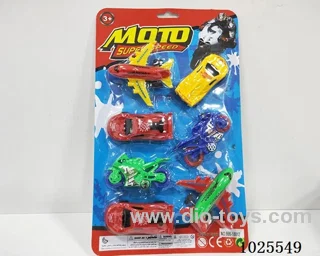 7pcs  free wheel car in blister card