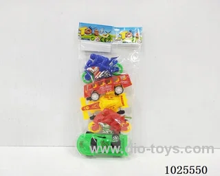 5pcs free wheel car in poly bag header