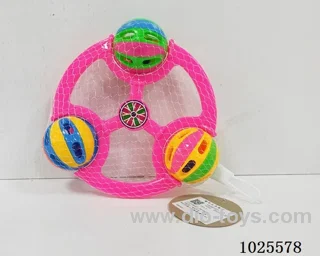 6cm  rattle ball in net bag