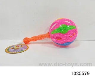 10cm  rattle ball in net bag