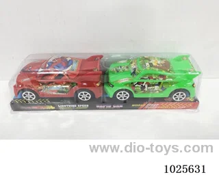 2pcs free wheel car in pvc cover