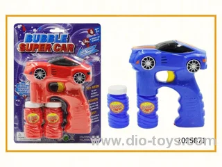 bubble gun with light in blister with insert