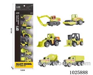 6pcs 1:64 free wheel alloy car in window box