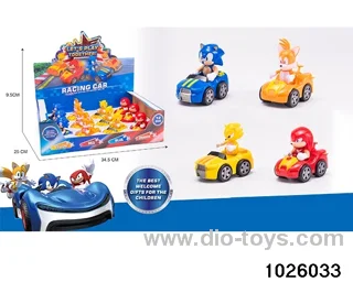 12pcs free wheel car in window box