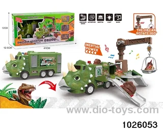 Dinosaur storage track car set W L/M in color box