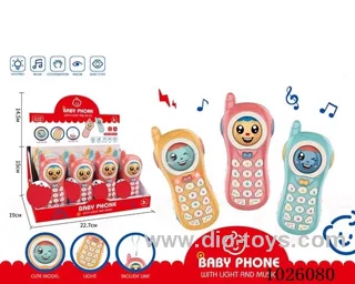 baby education mobilephone with light&music in display box