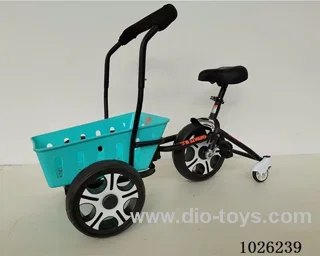 child's tricycle in cartons
