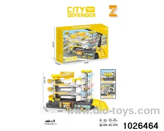 Electric light music project car parking set in color box