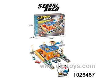 Ejector car repair yard set in window box