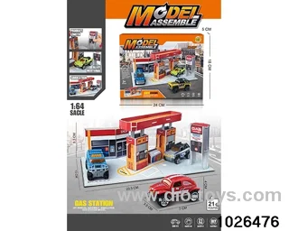 Stereoscopic puzzle scene set in color box