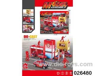 Stereoscopic puzzle scene set in color box