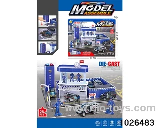 Stereoscopic puzzle scene set in color box