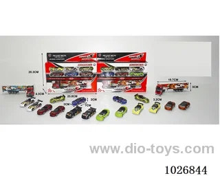 free wheel alloy car set in window box