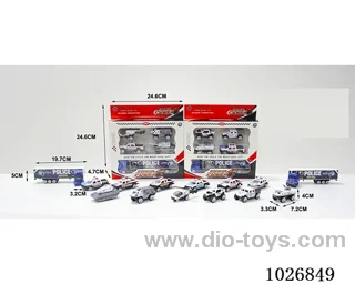 free wheel alloy car set in window box
