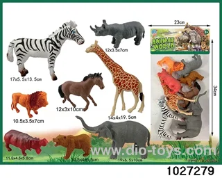 Wildlife sets in 8pcs pvc bag