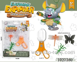 Outdoor scientific observation clip with 3 insects