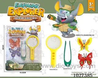 Outdoor science magnifying glass plus clip  in blister