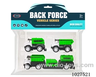 pull back car in PP bag with header