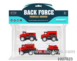 pull back car in PP bag with header