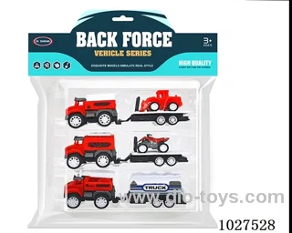 pull back car in PP bag with header