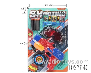 soft gun set 2color mixed loading in blister card