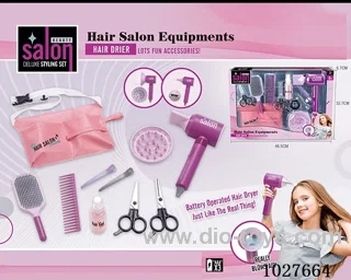 BARBER SALON SET HAIR DRYER  in window box