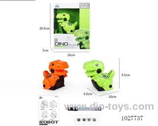 dinosaur with light &sound in window box