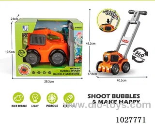 Electric lawn mower bubble machine in Display box