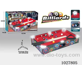 WOODEN BILLIARD TABLE (WITH LIGHT)in Color box