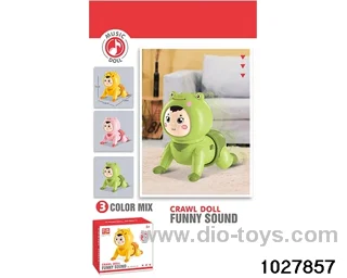 Electric crawling doll in color box