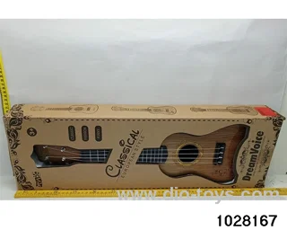 21 inch wood grain guitar in window box