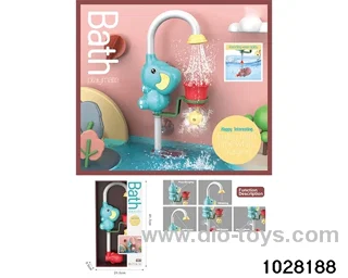 Bathroom elephant play shower in window box