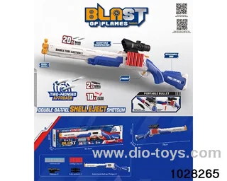 Double Barrel Shell Throwing Softball Gun in display box