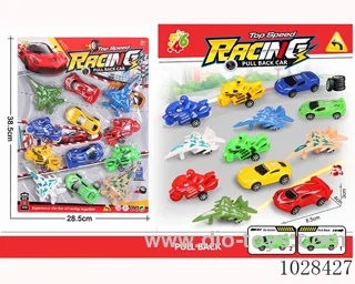 pull back car many sets mixed loading in blister card