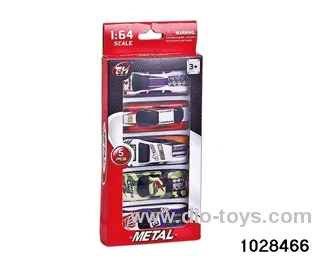 Iron axle wheel tin car in 5pcs window box