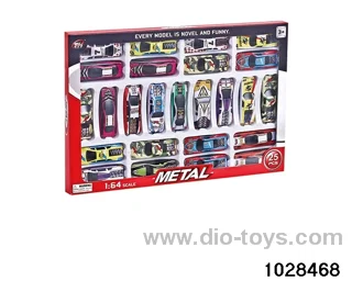 Iron axle wheel tin car in 25pcs window box