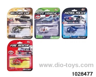 Alloy helicopter in Blister card