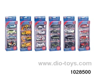 1:64 alloy car in 4pcs window box