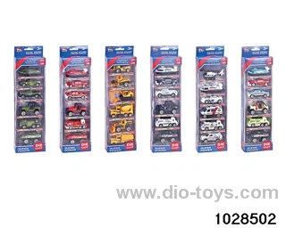 1:64 alloy car in 6pcs window box