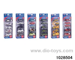 1:64 alloy car in 5pcs window box