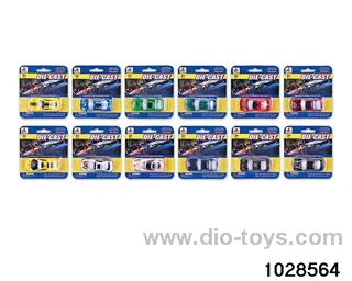 1:72 sliding alloy car in Blister card