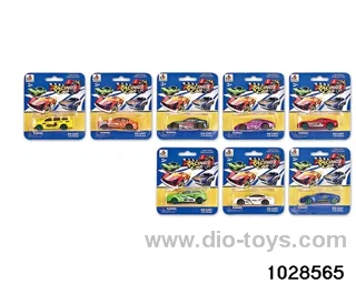 1:64 sliding alloy car in Blister card