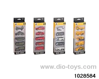 Alloy cars in 5pcs window box