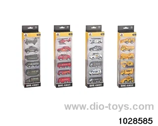 Alloy cars in 6pcs window box