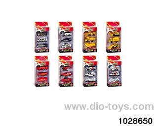 Alloy cars in 3pcs window box