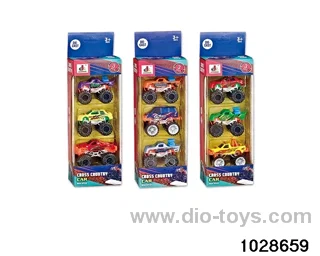 Alloy cars in 3pcs window box