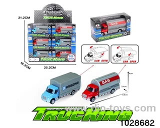 1:87 small tank small cargo trailer in display box