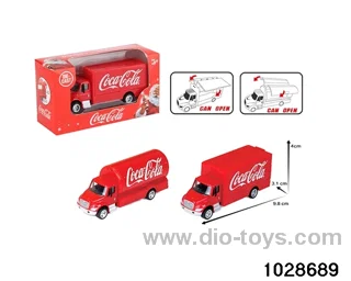 Coke small container trailer in window box