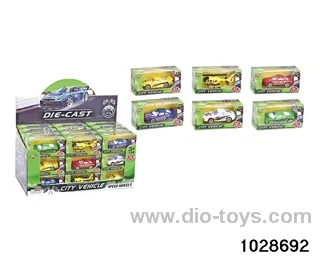 Alloy cars in display box