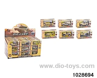 Alloy cars in display box